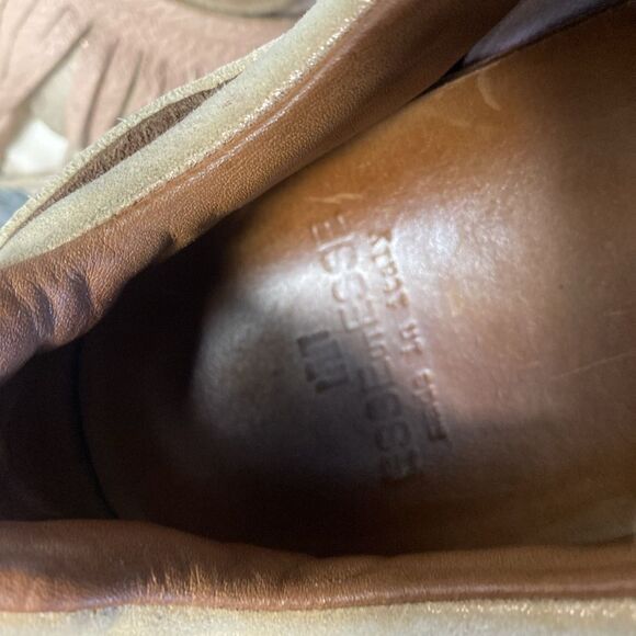 Esse ut Esse Fringe Nude Leather Sneakers Size 37 Made in Italy - Picture 8 of 11
